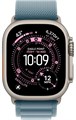 Часы Apple Watch Ultra 3 GPS 49 мм, корпус натуральный титан (Natural Titanium), ремешок Alpine, цвет: светло-синий (Light Blue), размер: S 2830678