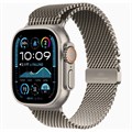 Часы Apple Watch Ultra 2 (2024) GPS 49 мм, корпус натуральный титан (Natural Titanium), миланский сетчатый браслет, цвет: натуральный титан, размер: S 2107595