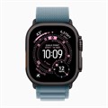 Часы Apple Watch Ultra 3 GPS 49 мм, корпус черный титан (Black Titanium), ремешок Alpine, цвет: светло-синий (Light Blue), размер: M 2857274