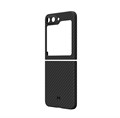 Чехол Magssory для Samsung Galaxy Z Flip5, кевлар (арамид), с магнитами, черный CFB012