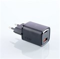 Компактное сетевое зарядное устройство Magssory 33W для двух устройств, с дисплеем и функцией быстрой зарядки, черное ACH004