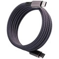 Магнитный кабель Magssory 60W USB-C, 1,2м, темно-серый CBL001_2
