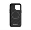 Противоударный чехол Magssory для iPhone 14 Pro Max, кевлар (арамид), с магнитами, совместимый с MagSafe, черный CFB011