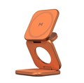 Складное беспроводное зарядное устройство 3 в 1 Magssory Fold Ultra для Apple Миднайт, орандж WCH083_1