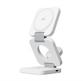 Складное беспроводное зарядное устройство Magssory Flex 3 в 1 для Apple, с магнитами, совместимое с MagSafe, белый WCH013_2