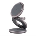 Складное беспроводное зарядное устройство Magssory Disc Signature Edition 3 в 1 для Samsung, с магнитами, полночь WCH053_1