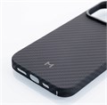 Чехол Magssory для iPhone 15 Plus, кевлар (арамид), с магнитами, совместимый с MagSafe, черный CFB018
