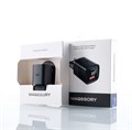 Компактное сетевое зарядное устройство Magssory 33W для двух устройств, с дисплеем и функцией быстрой зарядки, черное ACH004