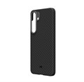 Чехол Magssory для Samsung Galaxy S24, кевлар (арамид), с магнитами, черный CFB024