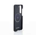 Чехол Magssory для Samsung Galaxy S23+, кевлар (арамид), с магнитами, черный CFB007