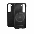 Чехол Magssory для Samsung Galaxy S23, кевлар (арамид), с магнитами, черный CFB006