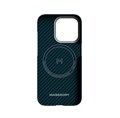 Чехол Magssory для iPhone 15 Pro, кевлар (арамид), с магнитами, совместимый с MagSafe, синий CFB015_2