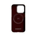Чехол Magssory для iPhone 15 Pro, кевлар (арамид), с магнитами, совместимый с MagSafe, красный CFB015_4