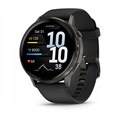 Умные часы Garmin VENU 4 45 мм, корпус: серый (Slate), с черным силиконовым ремешком (Black) 3156234