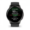 Умные часы Garmin VENU 4 45 мм, корпус: серый (Slate), с черным силиконовым ремешком (Black) 3156234