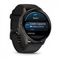 Умные часы Garmin VENU 4 45 мм, корпус: серый (Slate), с черным силиконовым ремешком (Black) 3156234