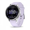 Умные часы Garmin VENU 4 41 мм, корпус: серебристый (Silver), с сиренево-голубым силиконовым ремешком (Periwinkle) 3127310