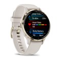Умные часы Garmin VENU 3s 41 мм, корпус: золотистый (Soft Gold), с силиконовым ремешком цвета слоновая кость (Ivory Case) 2700296