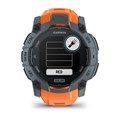 Умные часы Garmin INSTINCT 3 50 мм Solar, корпус: серо-синий (Twilight Bezel), с оранжевым силиконовым ремешком (Solstice Band) 2720888