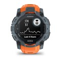 Умные часы Garmin INSTINCT 3 50 мм Solar, корпус: серо-синий (Twilight Bezel), с оранжевым силиконовым ремешком (Solstice Band) 2720888
