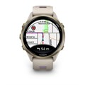 Умные часы Garmin FORERUNNER 970 47 мм, корпус: светло-серый (Titanium), с силиконовым серым/индиго ремешком (French Gray/Translucent Indigo Band) 2947804
