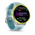 Умные часы Garmin FORERUNNER 570 47 мм, корпус: ярко-желтый (Amp Yellow), с бирюзовым силиконовым ремешком 2720868