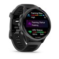 Умные часы Garmin FORERUNNER 570 47 мм, корпус: серый (Slate Gray), с черным силиконовым ремешком 2720869