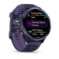 Умные часы Garmin FORERUNNER 570 47 мм, корпус: индиго (Indigo), с силиконовым ремешком пурпурный/индиго 2720878