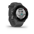 Умные часы Garmin FORERUNNER 55 42 мм, корпус: черный, с серым силиконовым ремешком (Monterra Grey) 2900836