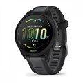 Умные часы Garmin FORERUNNER 165 Music 43 мм, корпус: черный (Black), с серым силиконовым ремешком (Slate Gray) 3183634