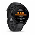 Умные часы Garmin FORERUNNER 165 Music 43 мм, корпус: черный (Black), с серым силиконовым ремешком (Slate Gray) 3183634