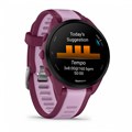 Умные часы Garmin FORERUNNER 165 Music 43 мм, корпус: лиловый (Lilac), с малиновым силиконовым ремешком (Berry) 3183630