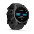 Умные часы Garmin Fenix E 47 мм, AMOLED, корпус: серый (Gray), с черным силиконовым ремешком 3116363