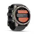 Умные часы Garmin Fenix 8 Pro 51 мм, AMOLED, Sapphire, корпус: светло-серый (Titanium), с графитово-черным силиконовым ремешком (Graphite/Black) 3183629