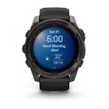 Умные часы Garmin Fenix 8 Pro 51 мм AMOLED Sapphire корпус: угольно-серый (Carbon Gray Titanium), DLC-покрытие, с пепельно-серым силиконовым ремешком 3183628