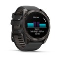 Умные часы Garmin Fenix 8 Pro 51 мм AMOLED Sapphire корпус: угольно-серый (Carbon Gray Titanium), DLC-покрытие, с пепельно-серым силиконовым ремешком 3183628