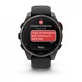 Умные часы Garmin Fenix 8 Pro 47 мм, AMOLED Sapphire корпус: угольно-серый (Carbon Gray Titanium), DLC-покрытие, с пепельно-серым силиконовым ремешком 3138573