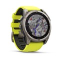 Умные часы Garmin Fenix 8 51 мм, Solar, Sapphire,корпус: угольно-серый (Carbon Gray Titanium), DLC-покрытие, с желто-графитовым силиконовым ремешком 3116361