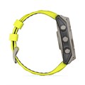 Умные часы Garmin Fenix 8 51 мм, Solar, Sapphire,корпус: угольно-серый (Carbon Gray Titanium), DLC-покрытие, с желто-графитовым силиконовым ремешком 3116361