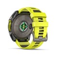 Умные часы Garmin Fenix 8 51 мм, Solar, Sapphire,корпус: угольно-серый (Carbon Gray Titanium), DLC-покрытие, с желто-графитовым силиконовым ремешком 3116361