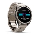 Умные часы Garmin Fenix 8 47 мм AMOLED Sapphire, корпус: светло-серый (Titanium), с титановым и графитовым силиконовым ремешком 2700285