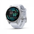 Умные часы Garmin Fenix 8 43 мм, AMOLED, корпус: серебристый (Silver), с белым силиконовым ремешком (Whitestone Silicone Band) 2700282