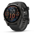 Умные часы Garmin Fenix 8 43 мм AMOLED Sapphire Titanium, корпус: серый (Carbon Gray), DLC-покрытие, с пепельно-серым силиконовым ремешком 2700280