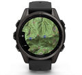 Умные часы Garmin Fenix 8 43 мм AMOLED Sapphire Titanium, корпус: серый (Carbon Gray), DLC-покрытие, с пепельно-серым силиконовым ремешком 2700280