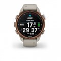 Умные часы Garmin Descent Mk3i 43 мм, корпус: бронзовый (Bronze), PVD-покрытие, с серым силиконовым ремешком (French Grey Silicone Band) 3138591