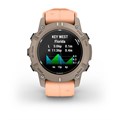 Умные часы Garmin Descent G2, 45.5 мм, корпус: палома (Paloma), с розовым силиконовым ремешком (Shell Pink Band) 3138590
