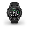 Умные часы Garmin Descent G2, 45.5 мм, корпус: черный (Black), с черным силиконовым ремешком (Black) 3138572
