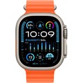 Часы Apple Watch Ultra 2 GPS + Cellular 49 мм, титановый корпус, ремешок Ocean Оранжевого цвета Часы Apple Watch Ultra 2 GPS + Cellular 49 мм, титановый корпус, ремешок Ocean Оранжевого цвета