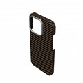 Чехол Magssory для iPhone 15 Pro, кевлар (арамид), с магнитами, совместимый с MagSafe, шоколад CFB015_3