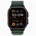 Часы Apple Watch Ultra 2 (2024) GPS 49 мм, корпус черный титан (Black Titanium), ремешок Alpine, цвет: темно-зеленый (Dark Green), размер: L 2106009